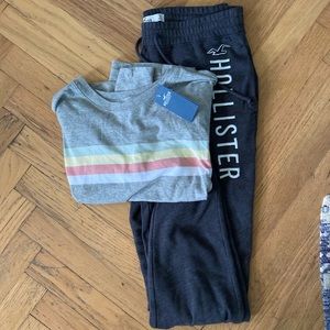 Hollister bundle t shirt and sweatpants